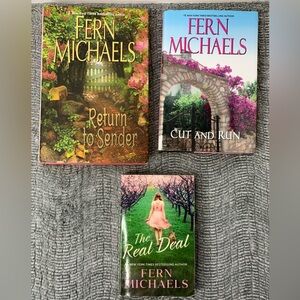 Real Deal, Cut & Run, Return to Sender HARD/SOFT COVER BOOK Fern Michael
